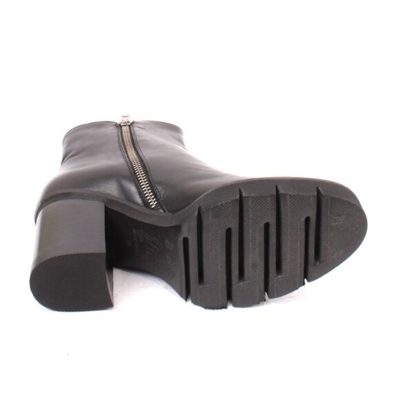 Luca Grossi 180 Black Leather Ankle Heel Boots - Picture 8 of 8